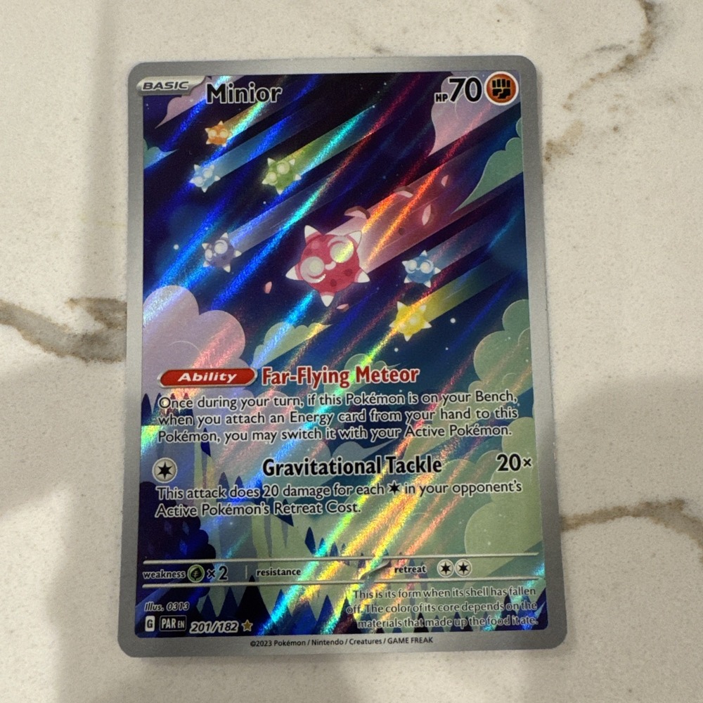 Minior 201/182 SV04: Paradox Rift Holo Illustration Rare LP
